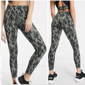 Varley Luna High Rise Leggings Aztec Animal Print Women's Small Smooth Stretch